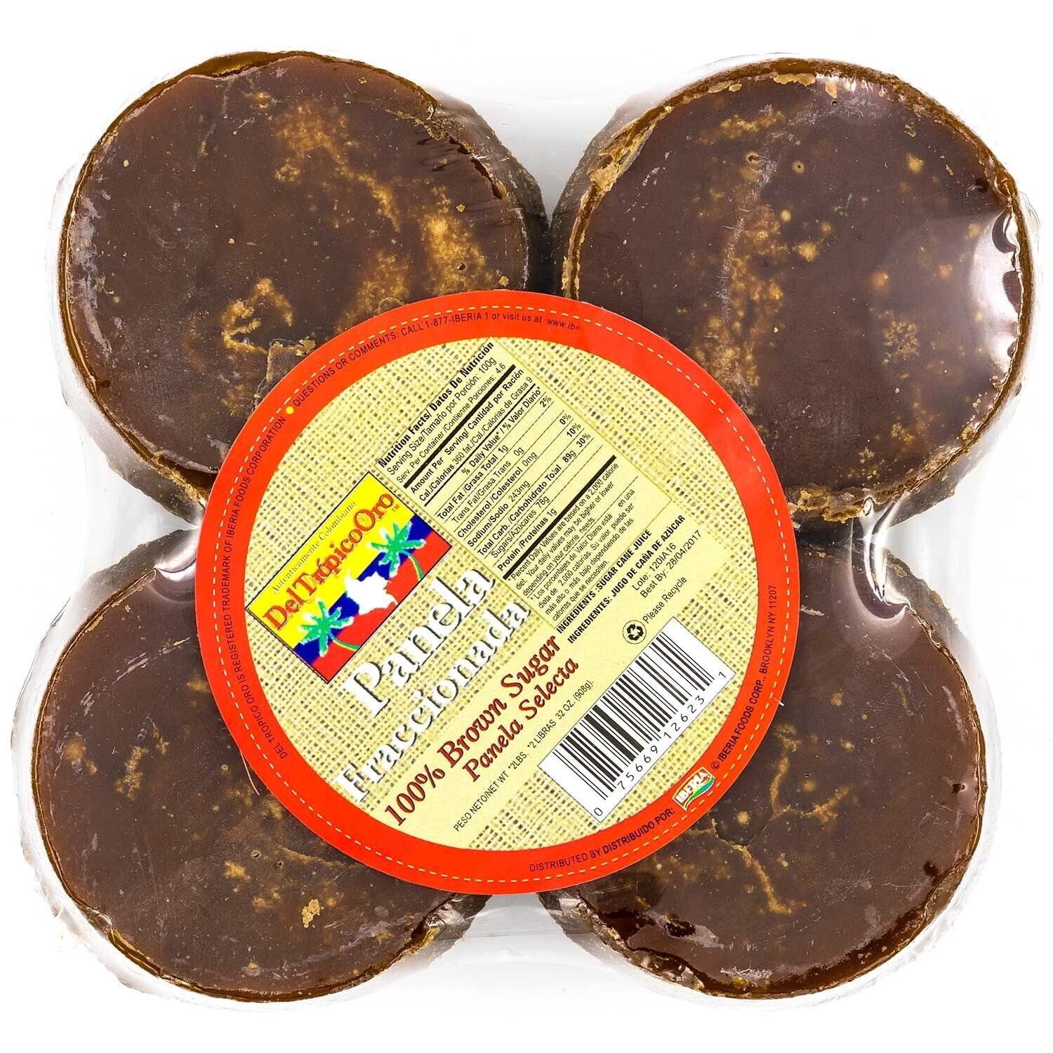 Panela 8 Caritas Fraccionada 32oz/908g Tropico Oro
