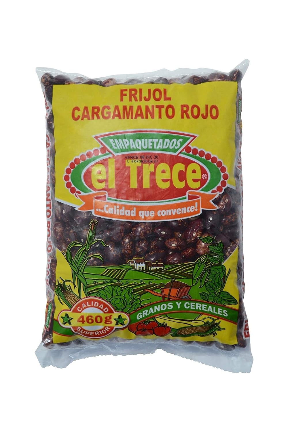 Frijol Cargamanto Rojo 500 g El Trece