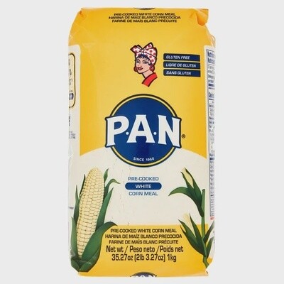 PAN Harina de Maíz blanco precocida, bolsa 1 kg