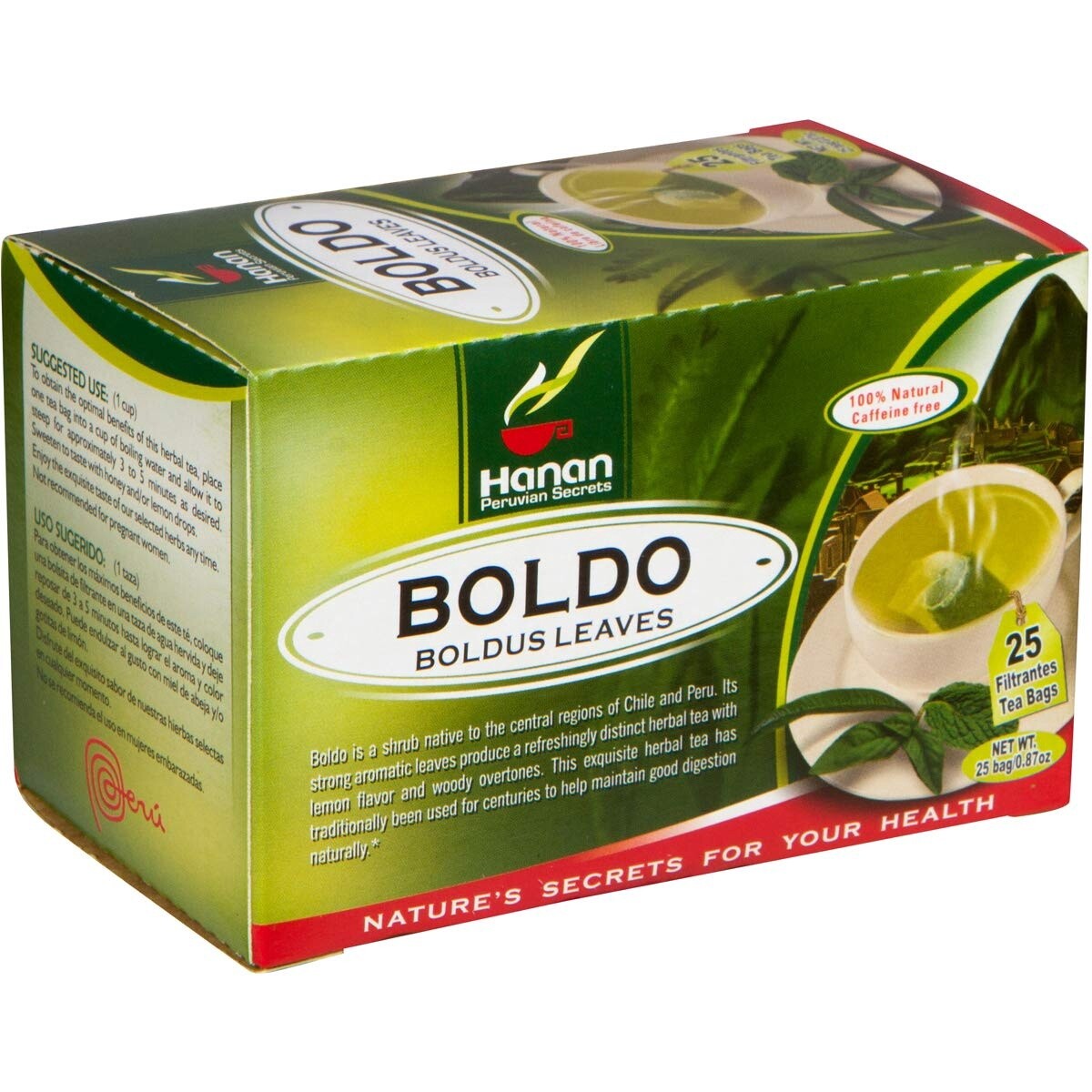 Te 100% Natural Peru, Flavor: Boldo