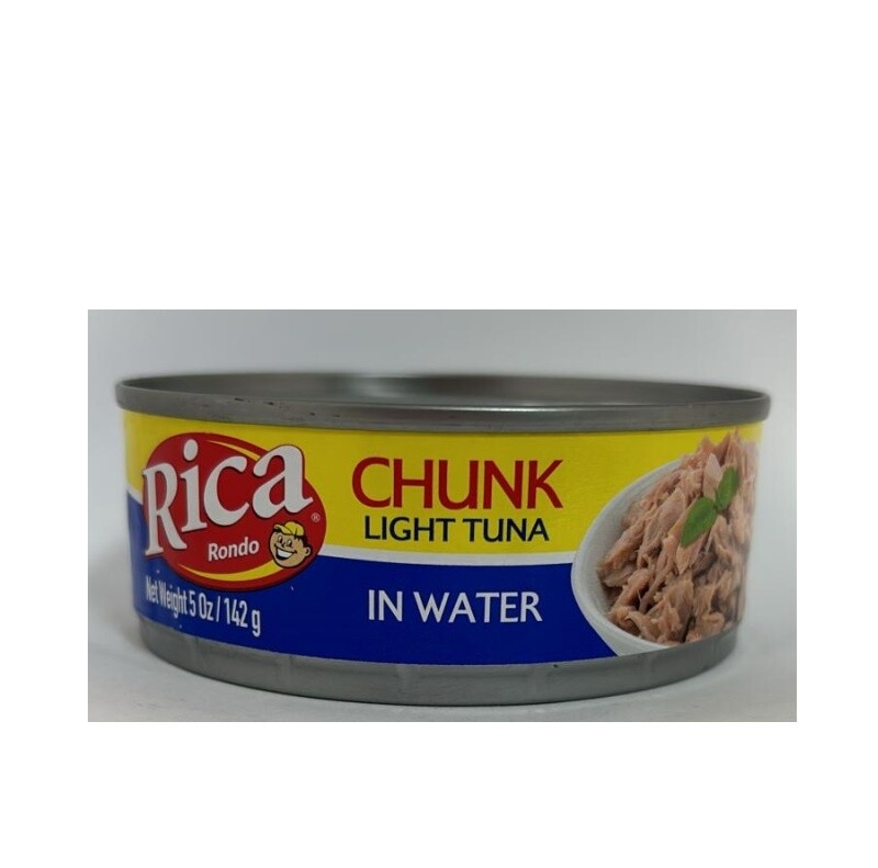 Atun en Agua/ Chunk Light Tuna In Water Rica  142g