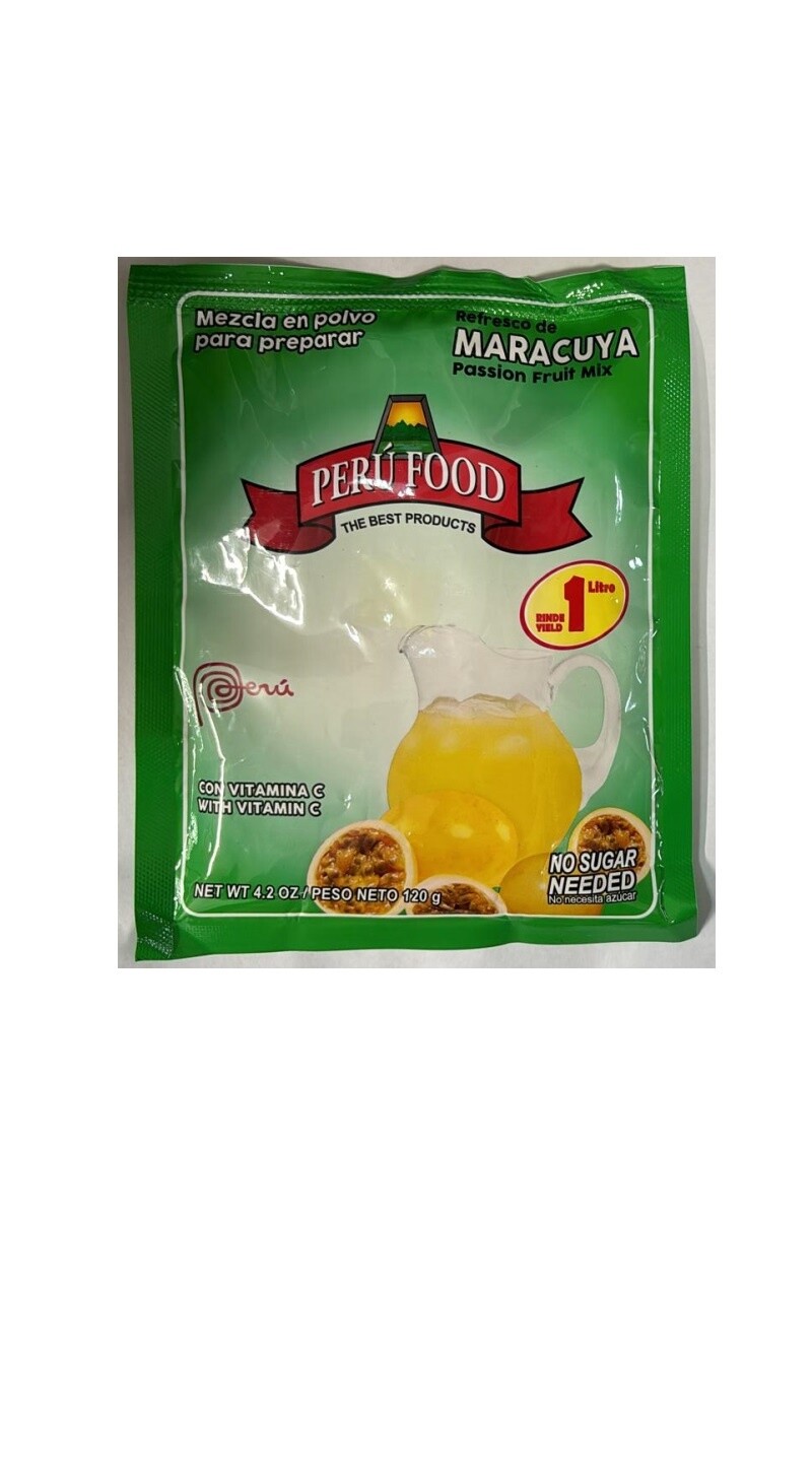 Jugo de Maracuya Sobre 4.2 oz Peru Food