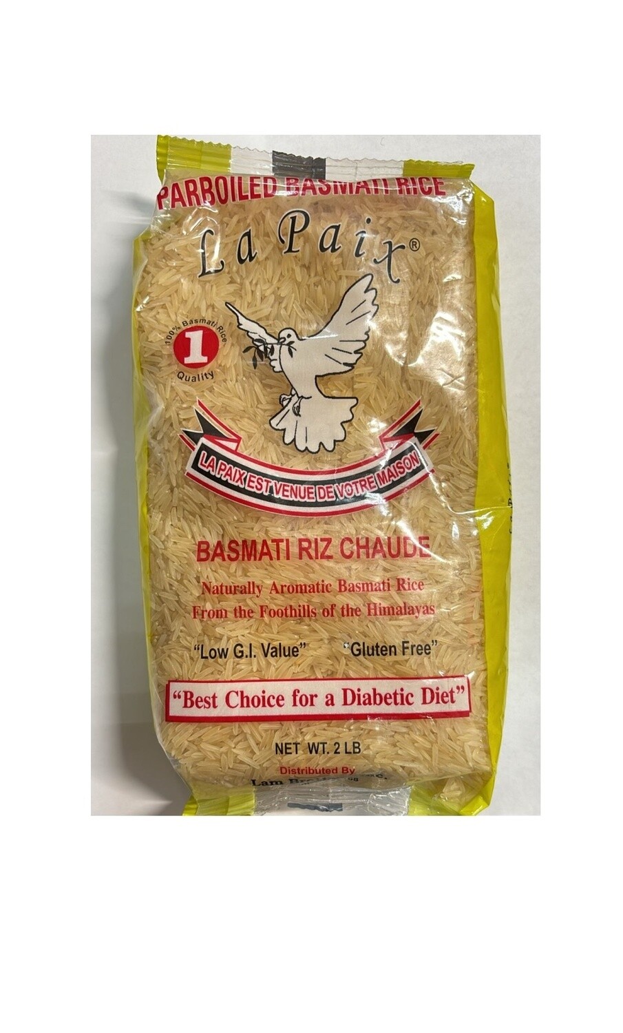Arroz Basmati Gluten Free 2 lb La Paix