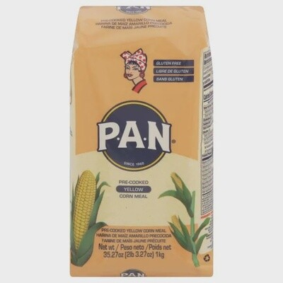 PAN Harina de Maíz Amarillo precocida, bolsa 1 kg