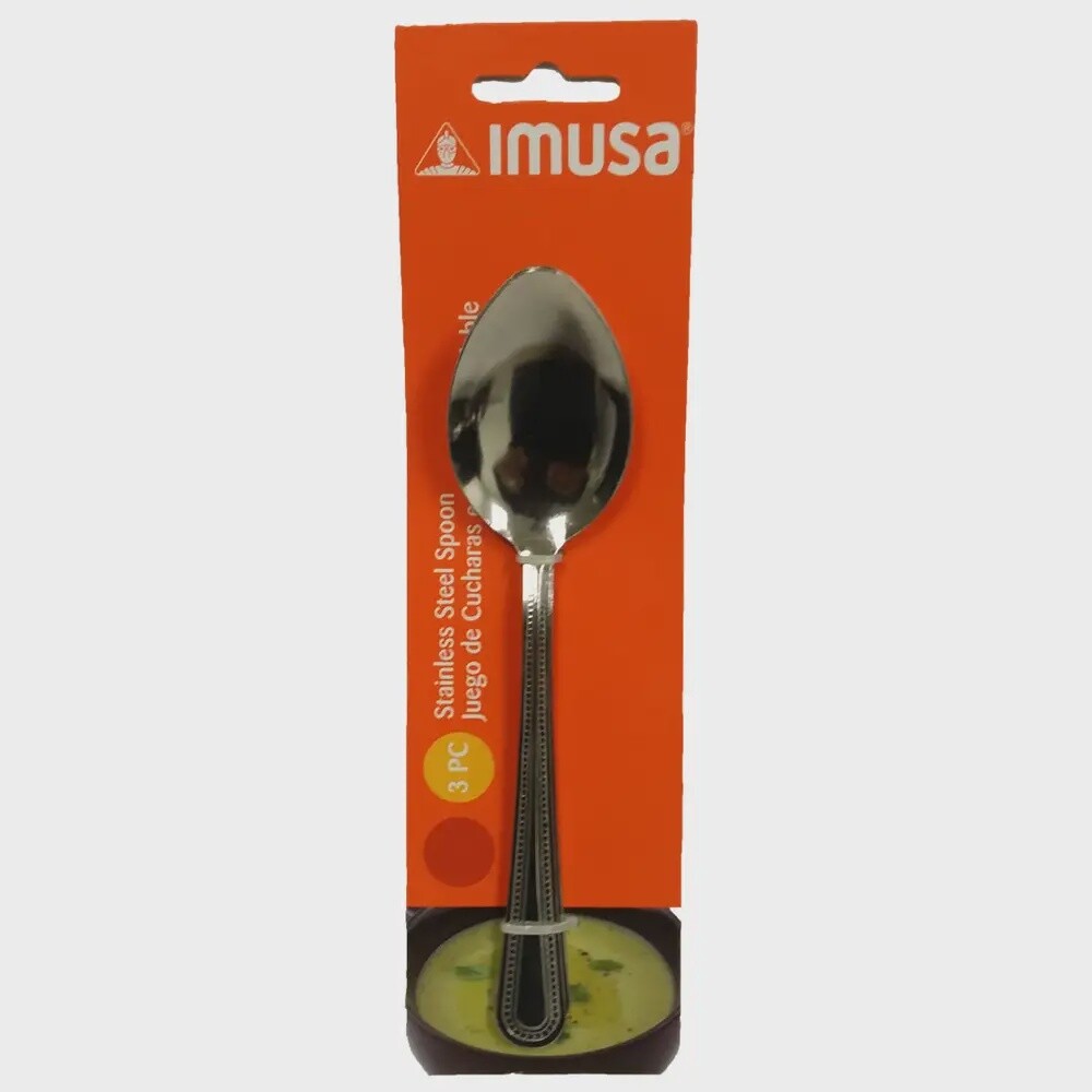 Stainless Steel Spoon Set 3 pcs / Juego de Cucharas Imusa
