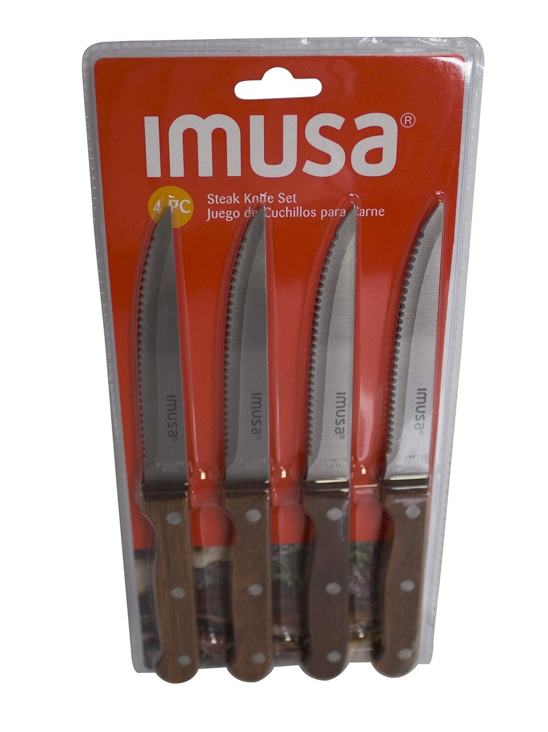 Steak Knife Set 4 pcs / Juego Cuchillos Carne Imusa