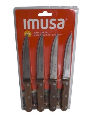 Steak Knife Set 4 pcs / Juego Cuchillos Carne Imusa