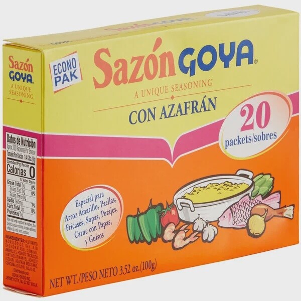 Sazón Goya con Culantro y Achiote