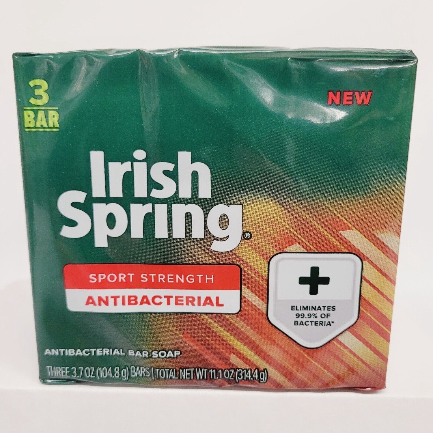 IRISH SPRING Antibacterial bar soap, sport strength, 3 of 104.8 g