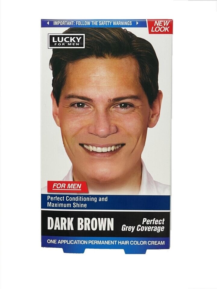 Tinte de Pelo Hombre / Hair Tint Dark Brown Lucky For Men