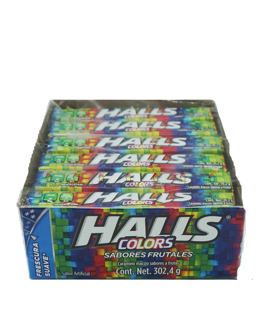 Halls Colores 12 Unidades