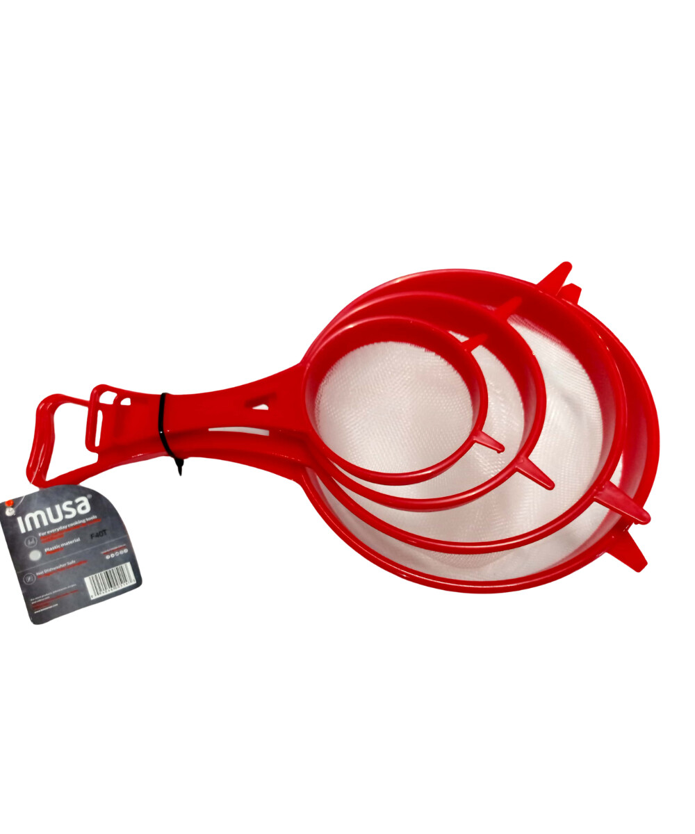 Colador Plastico 4 Pcs Strainer Imusa