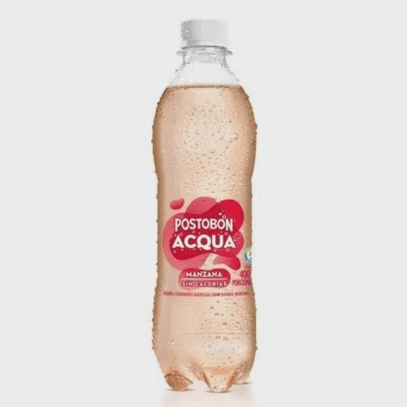 Postobon Acqua 13.5 oz  400ml, Flavor: Manzana