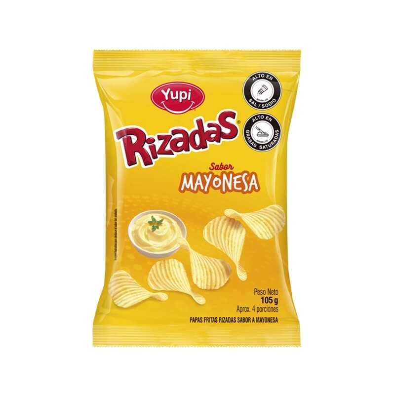 Papa Rizadas Mayonesa Familiar 105g Yupi