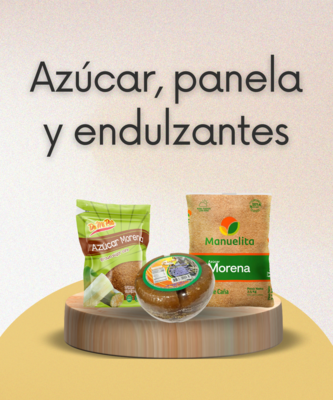 Azucar, Panela y Endulzante