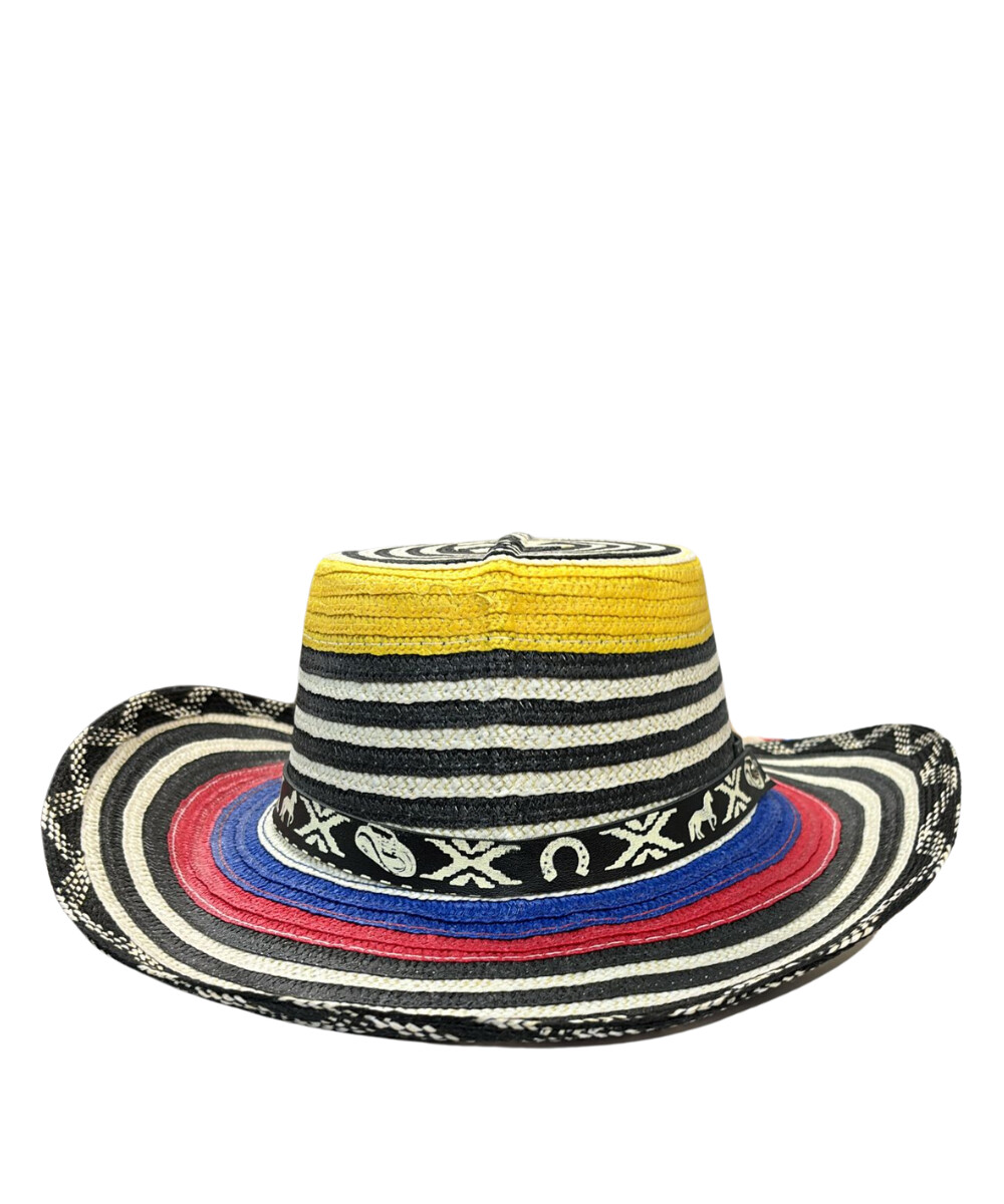 Sombrero Colombiano Imitacion Volteado   nino, Size: Tricolor size0