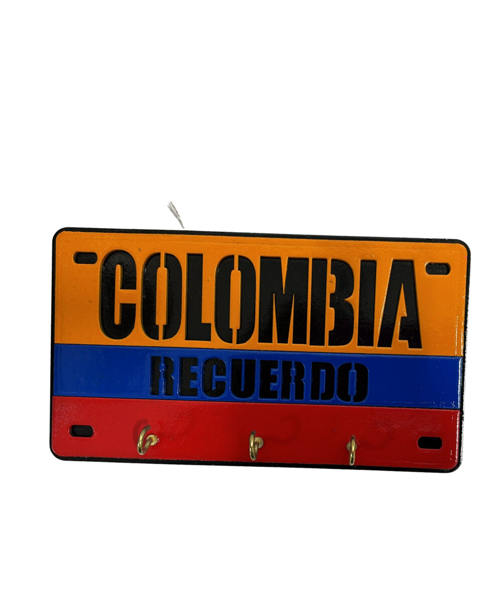 Portallaves Placa Colombia Artesania, Modelo: Recuerdo
