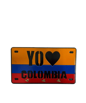 Portallaves Placa Colombia Artesania