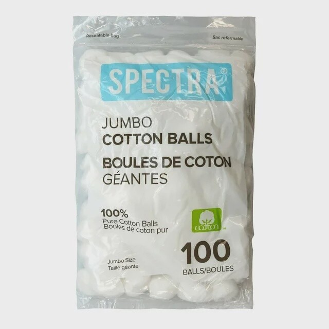Jumbo Cotton Balls 100 unidades