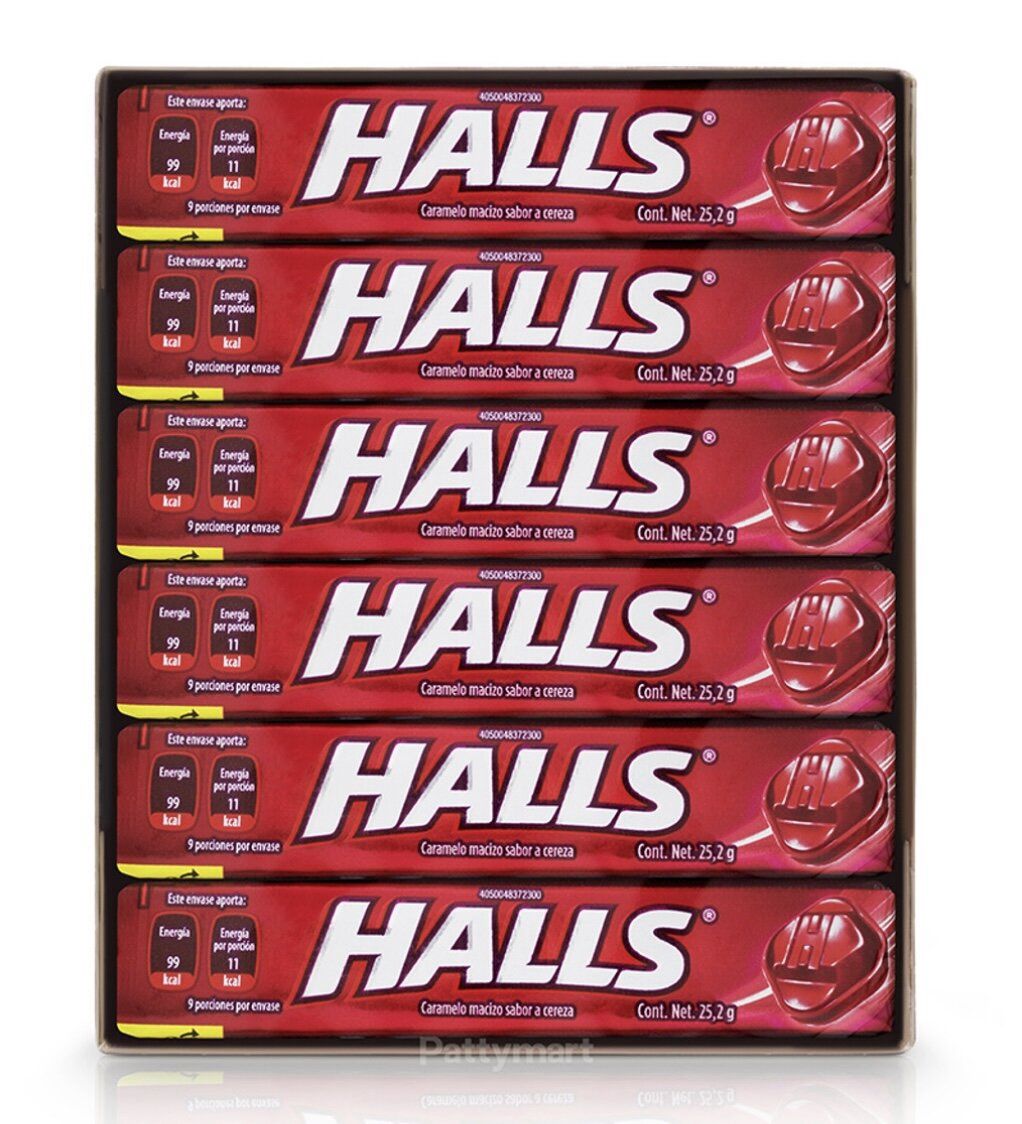 Halls Rojo Cereza, Size: 21 Unidades