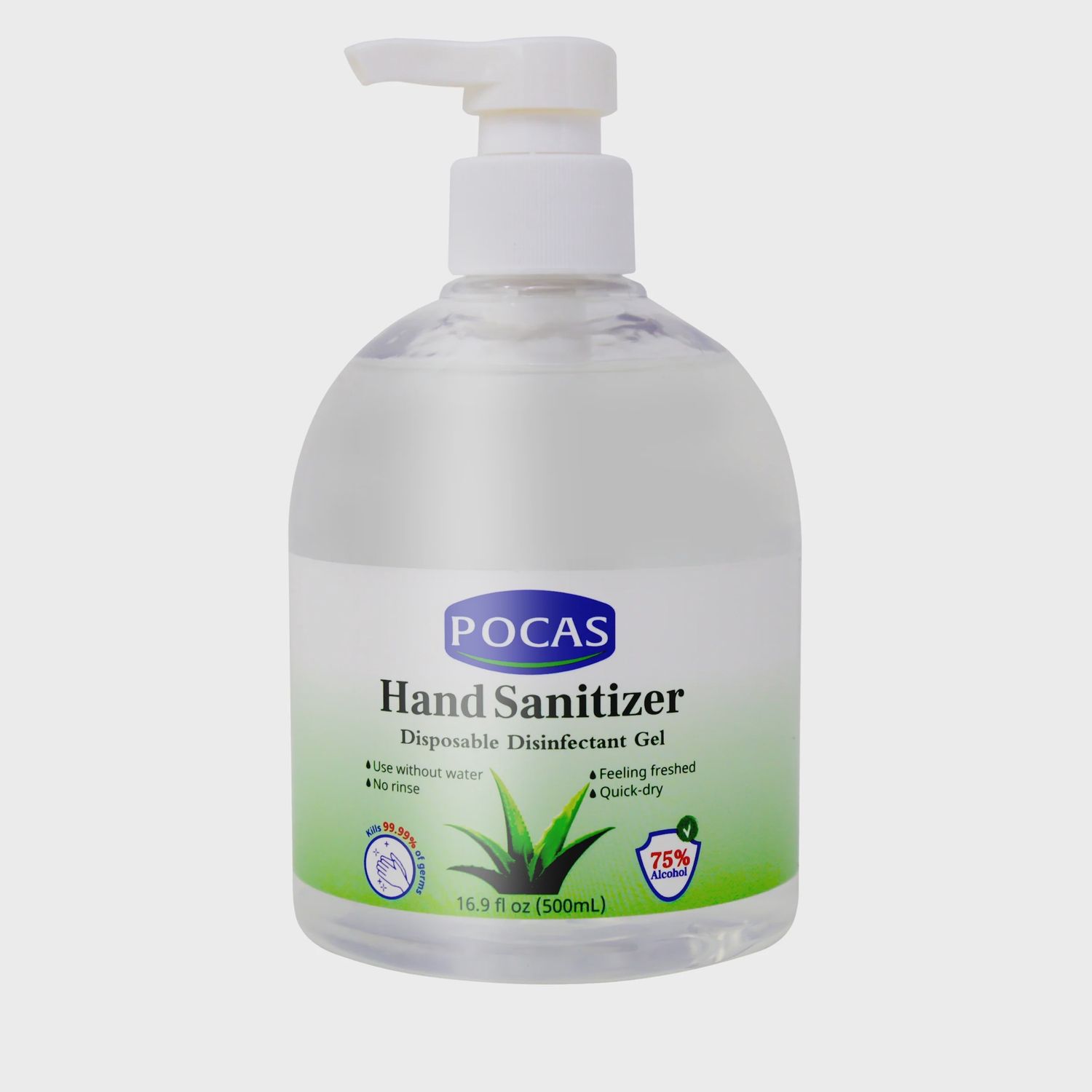 Hand sanitizer, infused with Aloe Vera POCAS, 500 ml