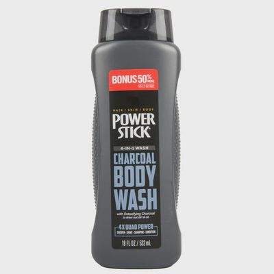 Charcoal Body Wash 18 oz  4 in 1 Power Stick