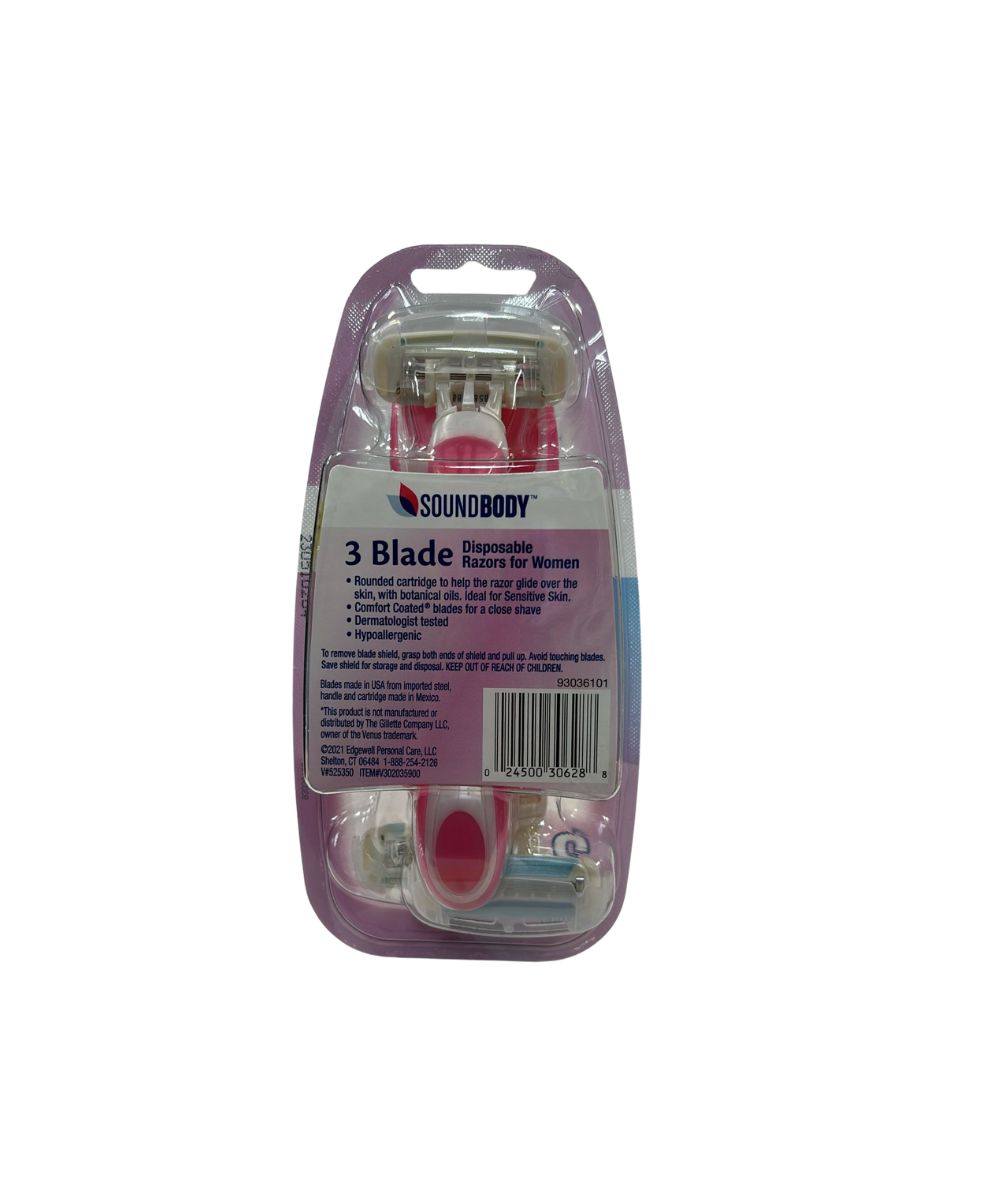 Sound Body 3 Blade Razors