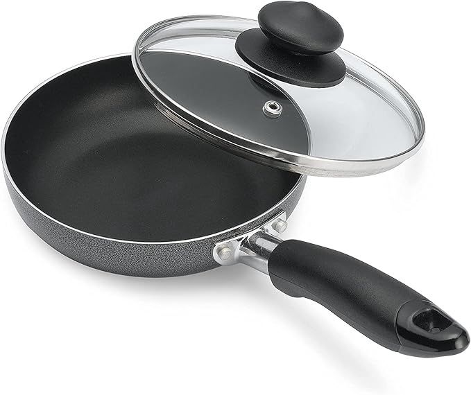 Deep Fry Pan Glass Lid 10.5 in / Sarten de Freir Tapa Vidrio Victoria