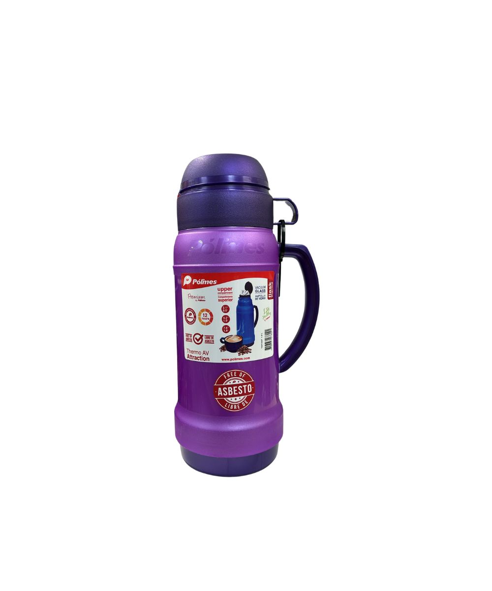 Flask Thermo Vacum Glass with Upper Compartment, Size: Small 0.5 L