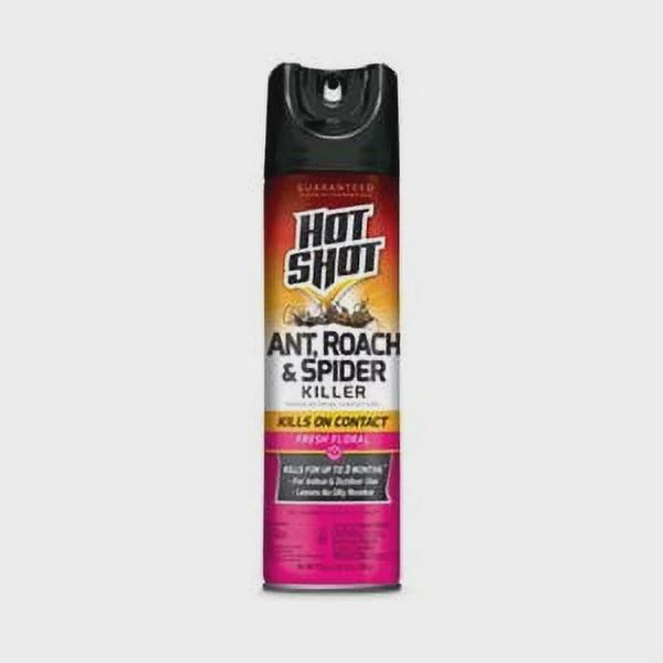 Hot Shot Ant, Roach &amp; Spider Spray 17.5 oz, Fragance: Fresh Floral