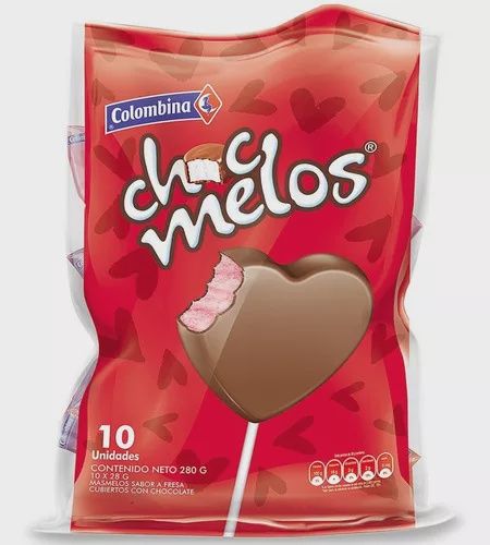 Choc Melos Corazon, Size: Pack 10