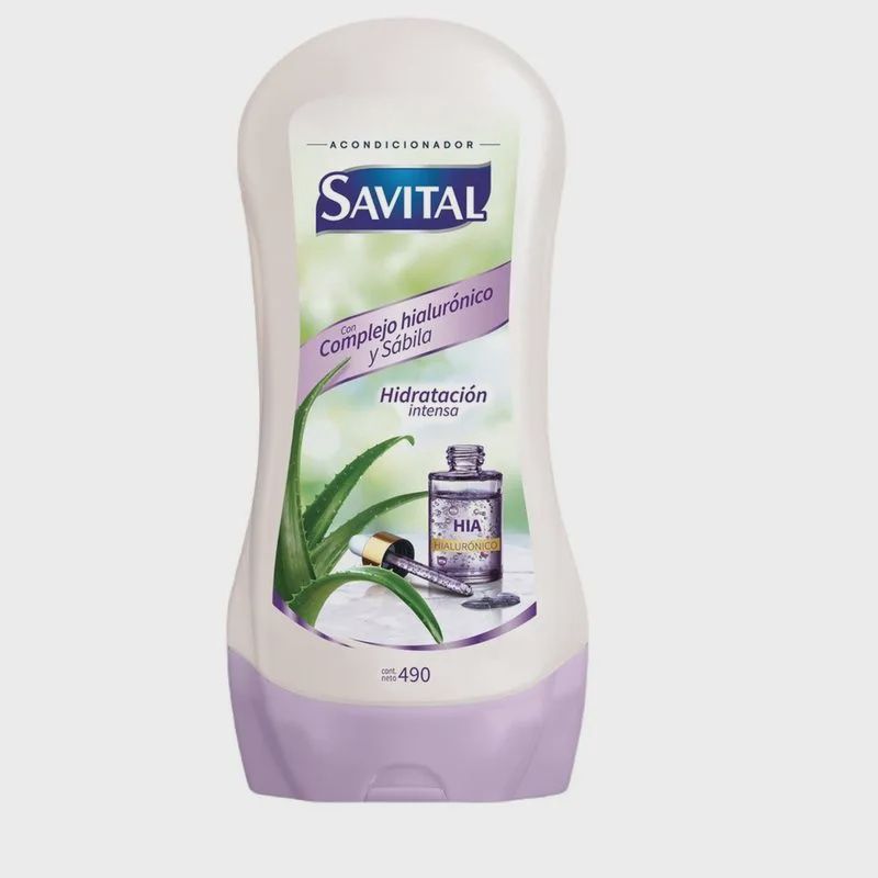 Acondicionador Savital 490ml, Fragance: Complejo hialuronico y Sabila Hidratacion