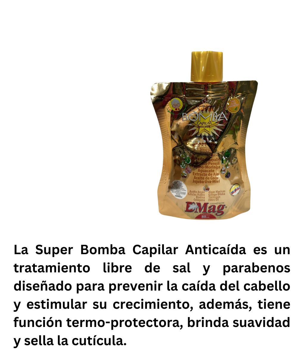 Super Bomba Capilar Anticaida DMag, Size: Tratamiento 80m l