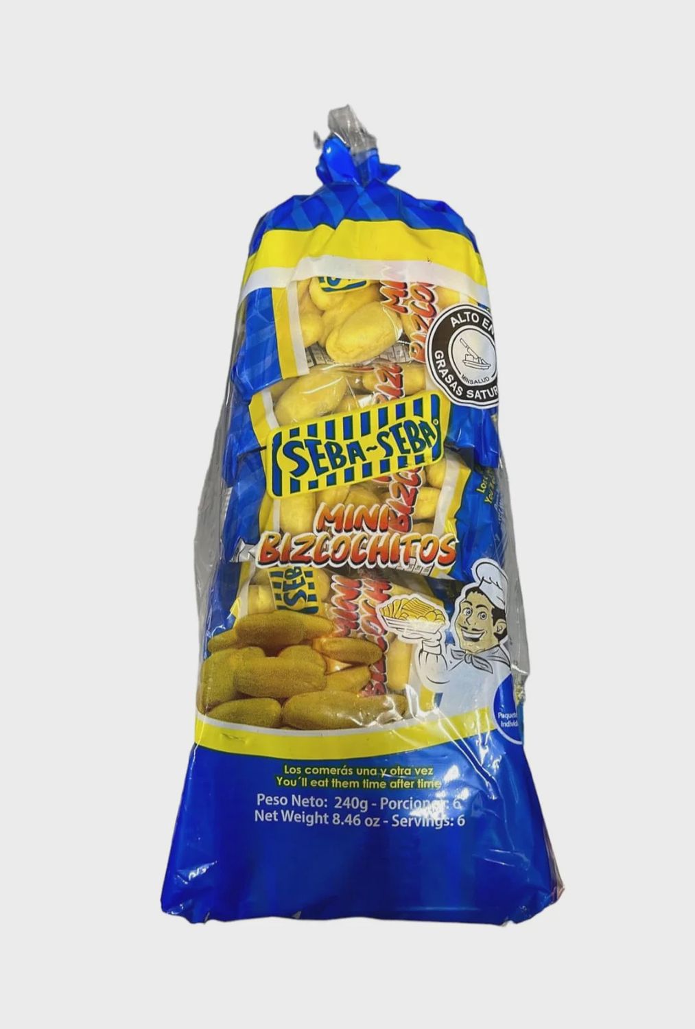Mini Bizcochitos Loncherita 6 Pack 240 g Seba Seba