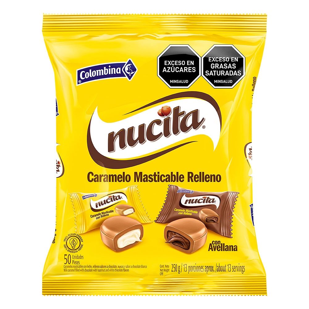 Nucita Caramelo Masticable Relleno 500g