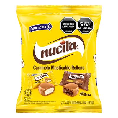 Nucita Caramelo Masticable Relleno 500g