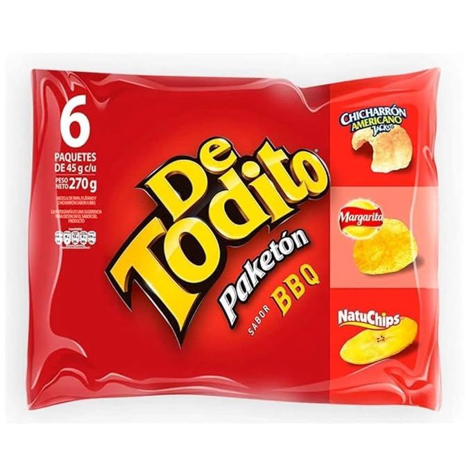 De Todito BBQ 45g, Size: 6 Pack