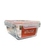 Rectangular Glass Food Container 4.4 Cup / Contenedor Comida Rectangular Vidrio Imusa