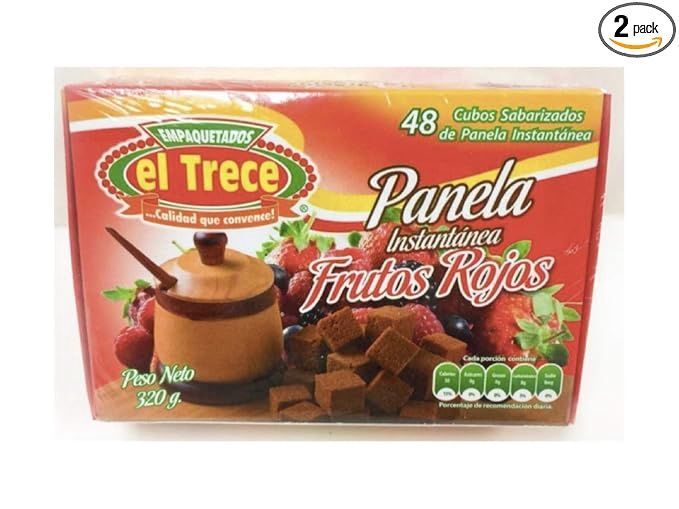 Panela instantánea320g El Trece, Flavor: Frutos Rojos