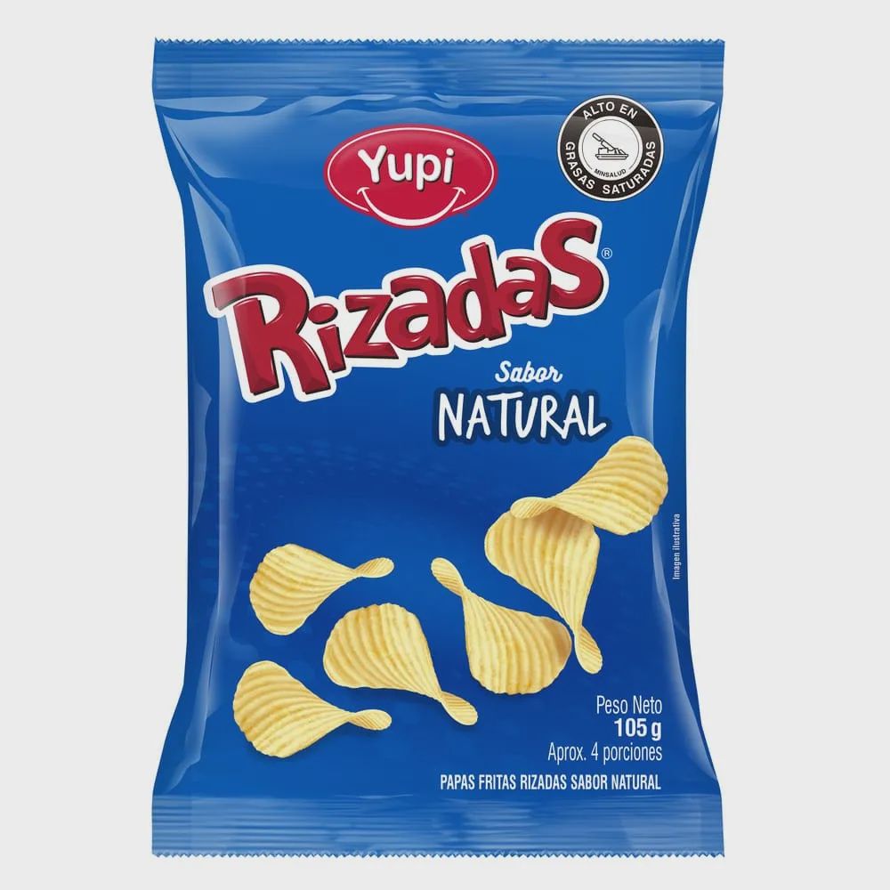Papa Rizadas Natural Familiar 105g Yupi
