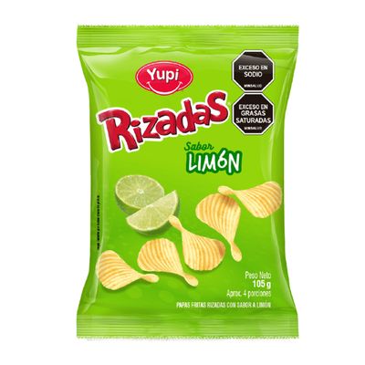 Papas Rizadas Limon 105g Familiar Yupi