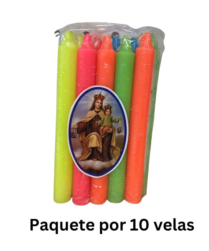 Vela colores x 10 Colombia