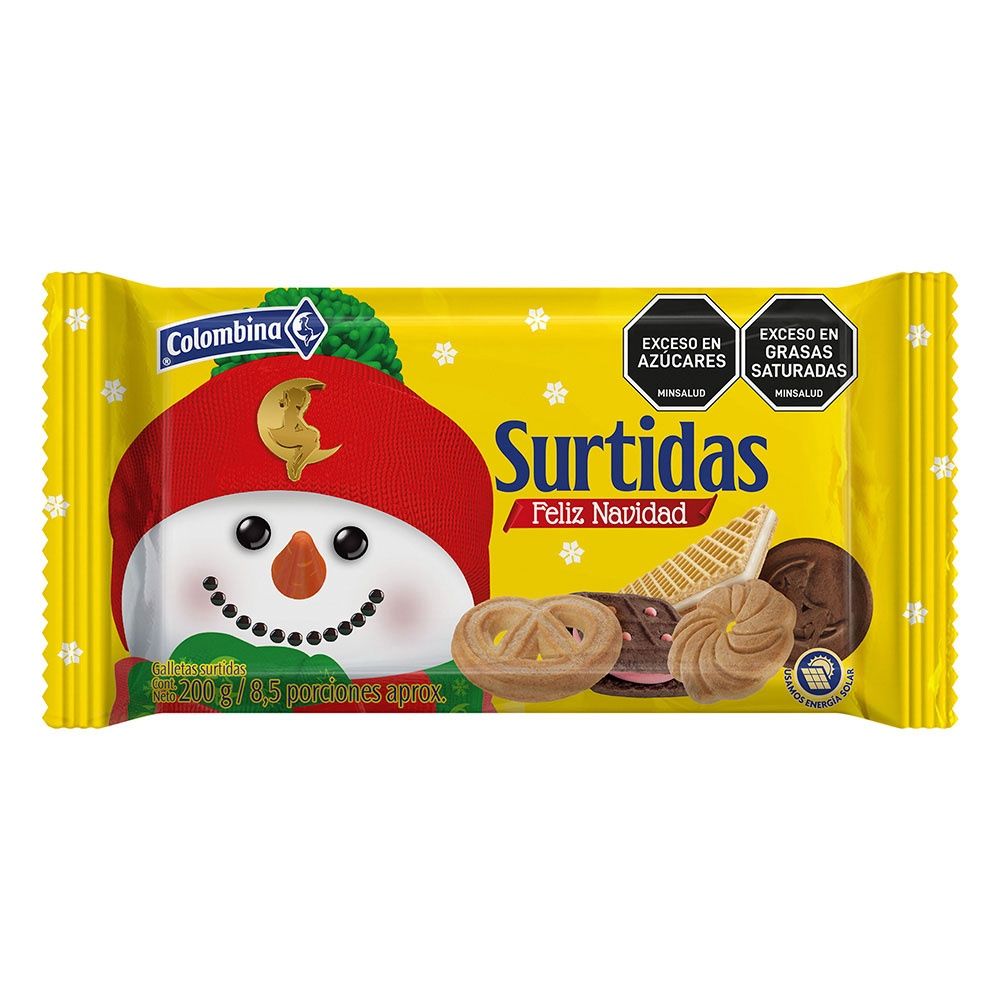 Feliz Navidad Caja Galletas Surtidas 200g Colombina