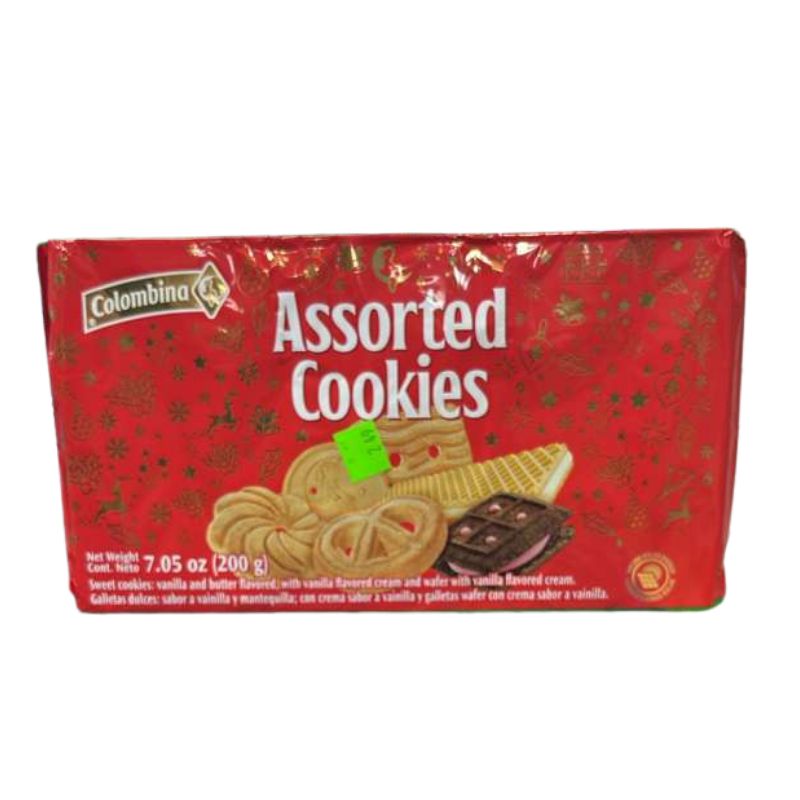 Galleta Surtida Navidad 200g/7.05Oz Colombina