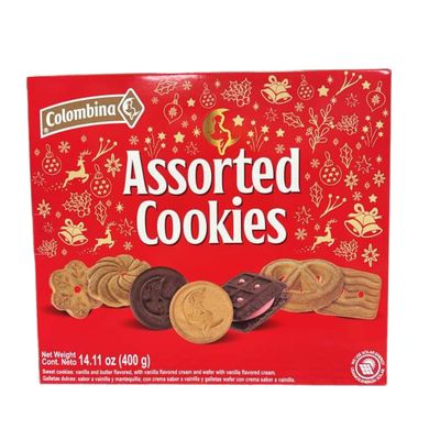 Galletas Surtidas Navidad 400g/14.11Oz Colombina