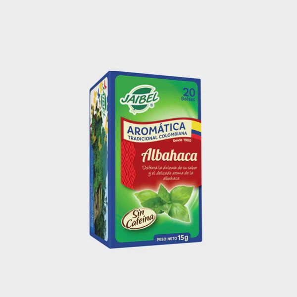 Aromática Sin Cafeína Bolsa 15g 20 Unidades, Flavor: Albahaca