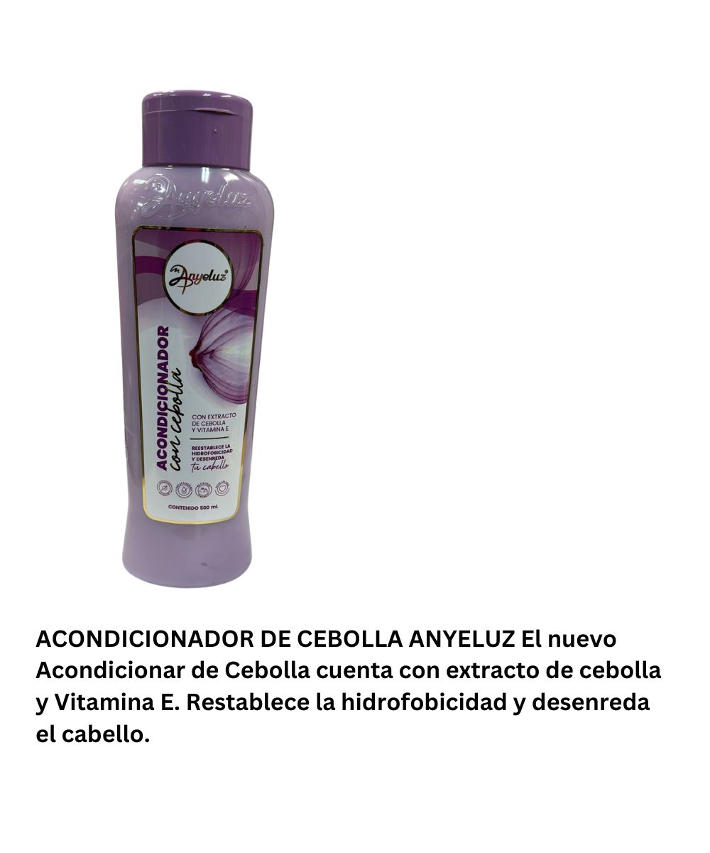 Acondicionador Anyeluz 500ml, Fragance: Cebolla