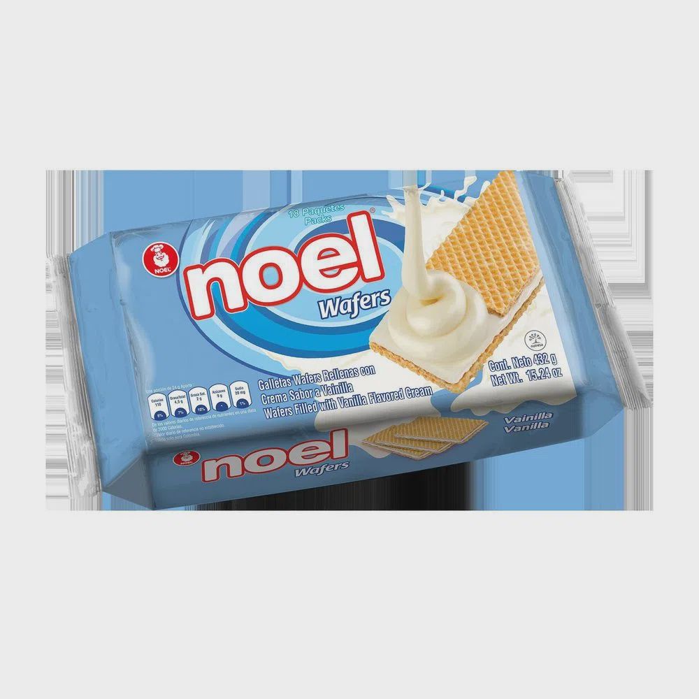 Noel Wafers Con Crema 18 Pack 15.24Oz/432g, Flavor: Vainilla
