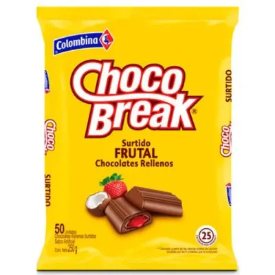 Choco Break 250 g Surtido Frutal 50 Pack