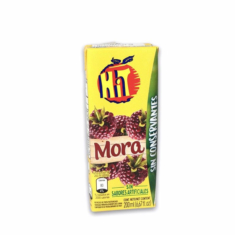 Jugo HIT Cajita 200ml Postobon, Flavor: Mora